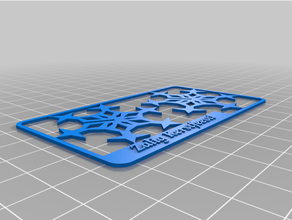personalizado floco neve kit cartão personalizador versão 3d print model - Mito3D