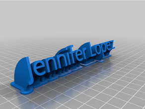 Jennifer Lopez personnalisé 3d print model - Mito3D
