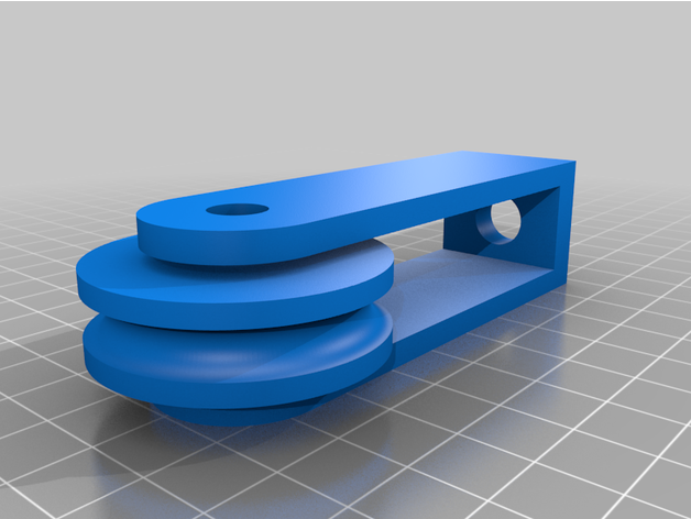 polea 1 4 personalizado 3D print model - Mito3D