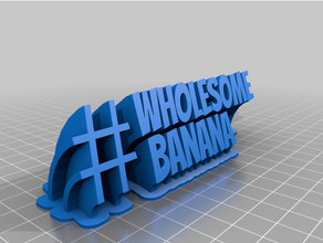 banano saludable personalizado 3d print model - Mito3D