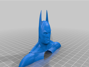 batman büst teslim kitap Kulp destek 3d print model - Mito3D