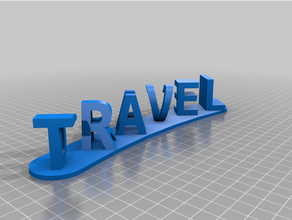 travel dance customized 3d print model - Mito3D