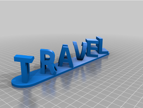 travel dance customized 3d print model - Mito3D