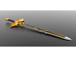 botw royal broadsword breath wild cosplay prop weapon link sword swords legend zelda 3d print model - Mito3D
