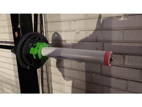 customizable diy barbell crossfit powerlifting weightlifting 3d print model - Mito3D