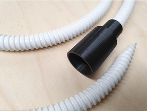 vuoto spirale tubo flessibile adattatore 16 mm armaflex cnc router trapano stampa polvere collettore estrazione fresatura macchina tavolo 3d print model - Mito3D