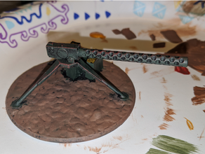 Jahrgang Maschine Gewehr Terrain Modell Maschinengewehr streuen Tischplatte Kriegs Spiele 3d print model - Mito3D
