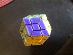 chique modular rômbico dodecaheron dodecaedro poliedro estalo 3d print model - Mito3D