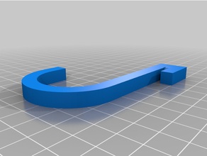 crochet angle étagères 3d print model - Mito3D