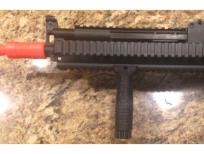 airsoft foregrip accesories attachment parts gun handle 3d print model - Mito3D
