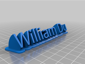 William du personalizzato 3d print model - Mito3D