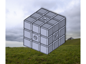 rubik's cube puzzle rubiks twisty 3d print model - Mito3D