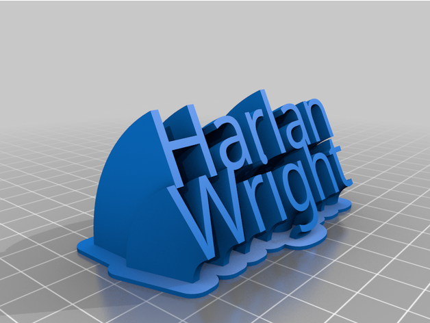 Harlan Wright personnalisé 3D print model - Mito3D