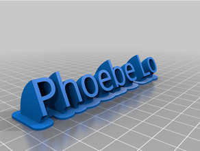 Phoebe lo özelleştirilmiş 3d print model - Mito3D