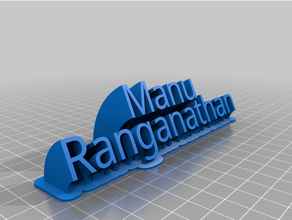 3 manu Ranganathan özelleştirilmiş 3d print model - Mito3D