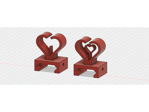 coração ferro vista picatinny trilho 3d print model - Mito3D