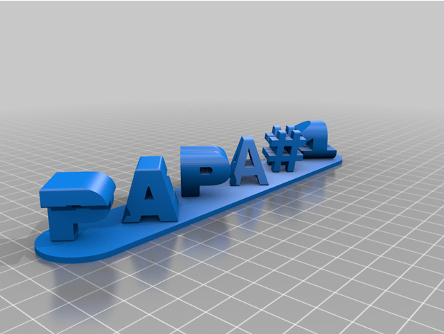 Papa angepasst 3D print model - Mito3D
