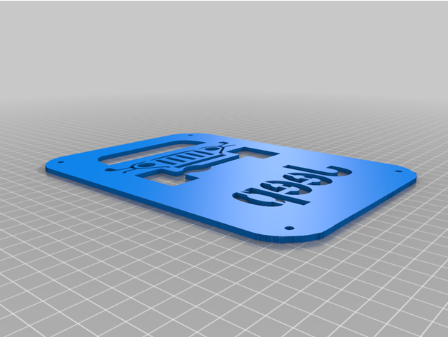 todoterreno jk cola ligero cubierta carcasa funda 3D print model - Mito3D