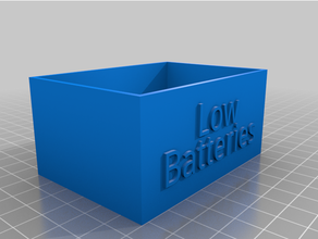 battery holder container 3d print model - Mito3D