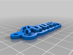 clé chaîne Anne personnalisé 3d print model - Mito3D
