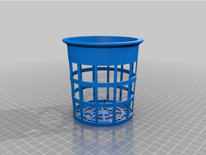 angepasst parametrisch Netz Topf Tasse Hydrokultur Aeroponik Fogponics 3d print model - Mito3D