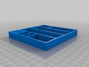 marker token tray 25mm square mansions madness boardgame organizer game holder 3d print model - Mito3D