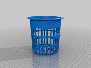 angepasst parametrisch Netz Topf Tasse Hydrokultur Aeroponik Fogponics 3d print model - Mito3D