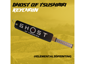 fantôme Tsushima porte clés 3d print model - Mito3D