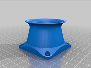 60mm fan duct velocity stack remix 3d print model - Mito3D