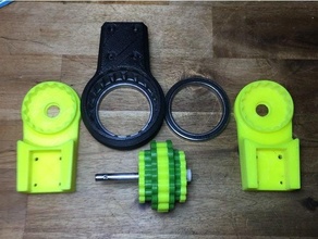 triple dual stage cycloidal gearbox 3d print model - Mito3D