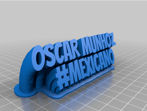 oscar munhoz personalizado 3d print model - Mito3D