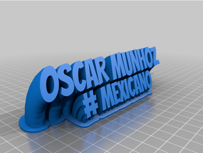 oscar munhoz1 customized 3d print model - Mito3D