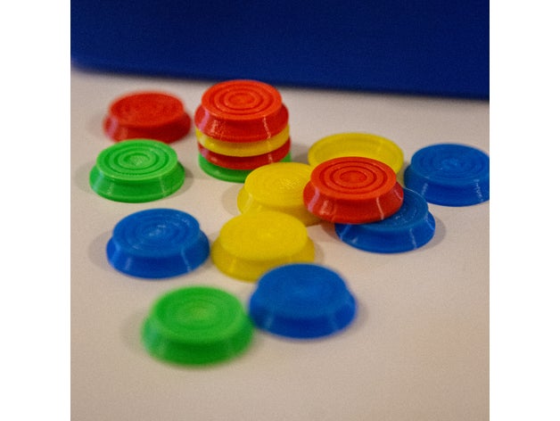 yazı tahtası oyun jeton parça Gotlar 3D print model - Mito3D