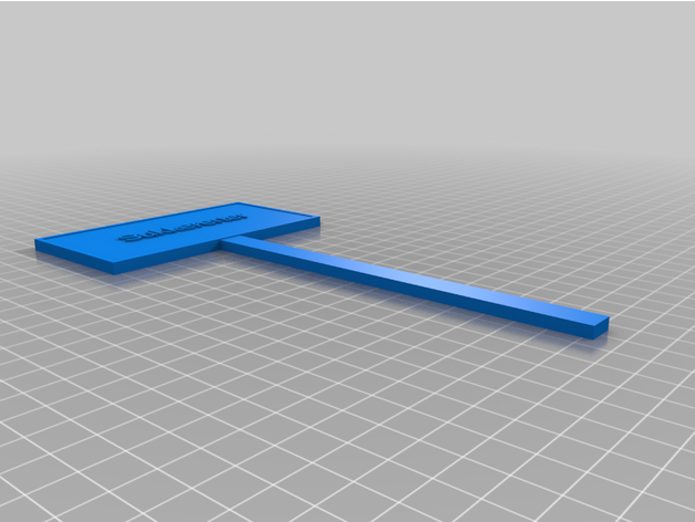 segni piante piselli zuccherati personalizzato 3D print model - Mito3D