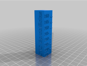 calibrazione Torre personalizzato ctc i3 pro informazione filamento 3d print model - Mito3D