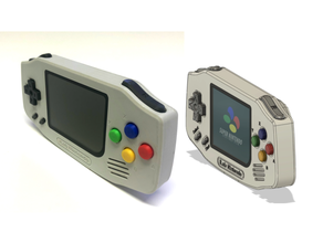 ilab Game Boy fortgeschritten Himbeerpi Projekt DIY voraus gpio Nintendo Himbeere pi Fall Mantel Super Mario 3d print model - Mito3D