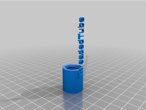 personalizado rosca tubo 3d print model - Mito3D