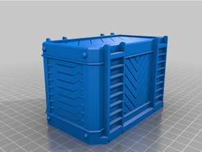 shipping container large 28mm 3d print model - Mito3D