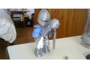 knight gear axo action figure 3d print model - Mito3D