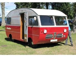 saab 92h motorhome 1963 1962 1964 1965 50s 60s 70s camper campervan car truck w1-1070sh 3d print model - Mito3D