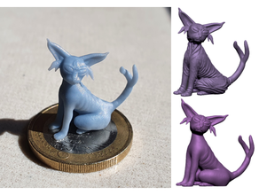 espeon 3 eyed familiar cat dnd dungeons dragons monster pathfinder pokemon tabletop 3d print model - Mito3D