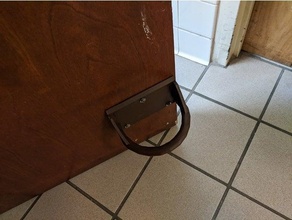 foot door opener hoop bathroom covid-19 facilities sanitary 3d print model - Mito3D