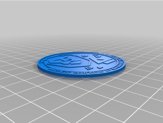 coraggioso moneta fan criptovaluta deviantart 3D print model - Mito3D