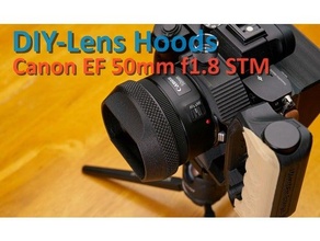 lente capuzes cânone ef 50mm f18 stm compactar quadrado 3types eos 3d print model - Mito3D