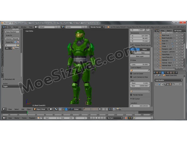 halo combat evolved mark 5 - poly suit ce master chief 3D print model - Mito3D