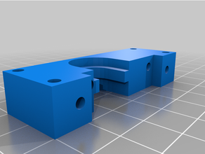 Flextruder Hotend montaj blok e3d modeller 3d print model - Mito3D