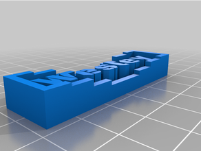 NAAMPLAAT Wesley personalizado 3d print model - Mito3D