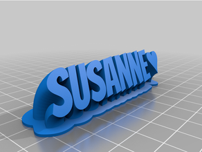 customized sweeping plate susanne 3d print model - Mito3D