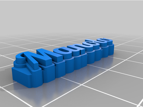 Etikett Manolo angepasst 3d print model - Mito3D