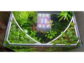 aquarium holder floating plants aquael shrimp tank 3d print model - Mito3D